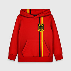 Толстовка-худи детская Германия, цвет: 3D-красный