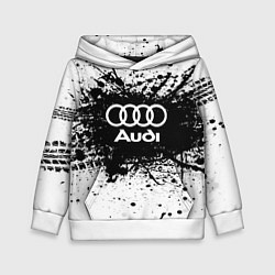 Толстовка-худи детская Audi: Black Spray, цвет: 3D-белый