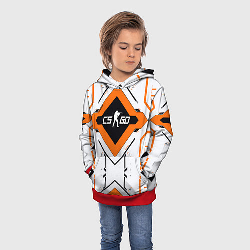 Детская толстовка CS:GO Techno Asiimov / 3D-Красный – фото 3
