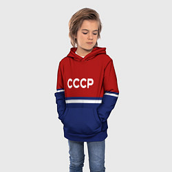 Толстовка-худи детская СССР: Спортсмен, цвет: 3D-синий — фото 2