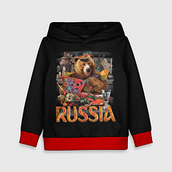 Толстовка-худи детская This is Russia, цвет: 3D-красный