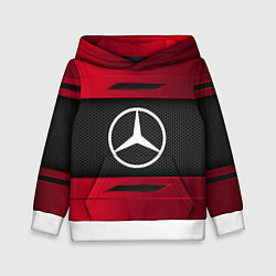 Толстовка-худи детская Mercedes Benz Sport, цвет: 3D-белый