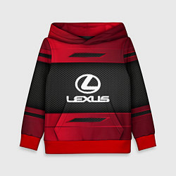 Толстовка-худи детская Lexus Sport, цвет: 3D-красный