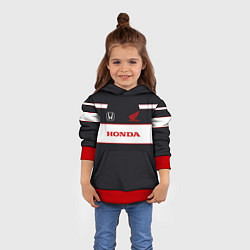 Толстовка-худи детская Honda Sport, цвет: 3D-красный — фото 2