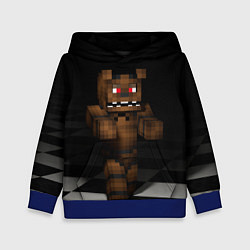 Толстовка-худи детская Minecraft: Freddy FNAF, цвет: 3D-синий