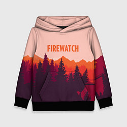 Толстовка-худи детская Firewatch: Orange Style, цвет: 3D-черный