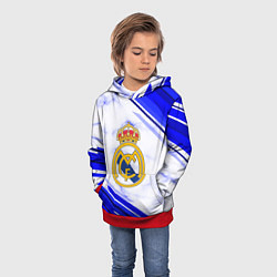Толстовка-худи детская Real Madrid, цвет: 3D-красный — фото 2