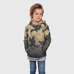 Толстовка-худи детская Camouflage Khaki, цвет: 3D-меланж — фото 2