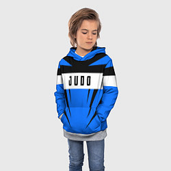 Толстовка-худи детская Judo Fighter, цвет: 3D-меланж — фото 2
