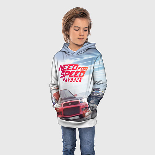 Детская толстовка Need for Speed: Payback / 3D-Белый – фото 3