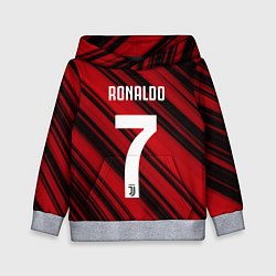 Толстовка-худи детская Ronaldo 7: Red Sport, цвет: 3D-меланж