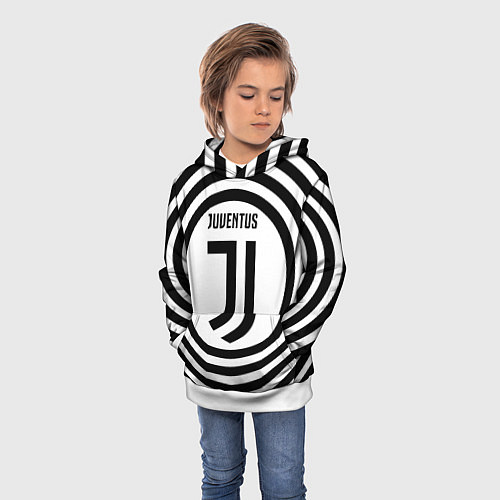 Детская толстовка FC Juventus Round / 3D-Белый – фото 3