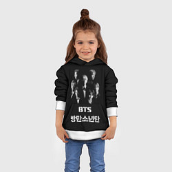 Толстовка-худи детская BTS Group, цвет: 3D-белый — фото 2
