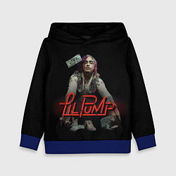 Толстовка-худи детская Lil Pump, цвет: 3D-синий