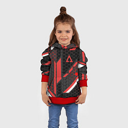 Толстовка-худи детская CS:GO CYREX CARBON, цвет: 3D-красный — фото 2