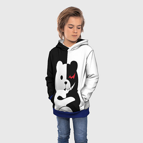 Детская толстовка Monokuma Drae / 3D-Синий – фото 3