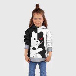 Толстовка-худи детская Monokuma Drae, цвет: 3D-меланж — фото 2