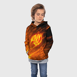 Толстовка-худи детская NATSU DRAGNEEL, цвет: 3D-меланж — фото 2