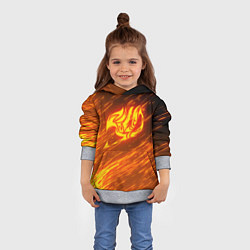 Толстовка-худи детская NATSU DRAGNEEL, цвет: 3D-меланж — фото 2