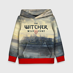 Толстовка-худи детская The Witcher 3: Wild Hunt, цвет: 3D-красный