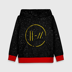 Толстовка-худи детская TOP: Black Space, цвет: 3D-красный