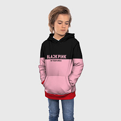 Толстовка-худи детская Black Pink: In Your Area, цвет: 3D-красный — фото 2