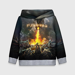 Толстовка-худи детская TES: Dragon Flame, цвет: 3D-меланж