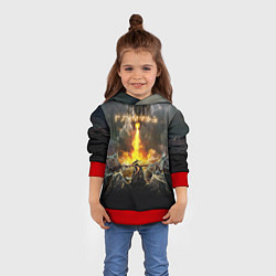 Толстовка-худи детская TES: Dragon Flame, цвет: 3D-красный — фото 2