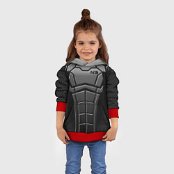 Толстовка-худи детская Soldier N7, цвет: 3D-красный — фото 2