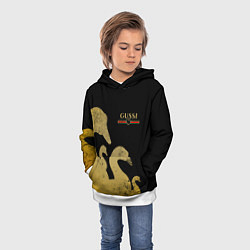 Толстовка-худи детская GUSSI: Gold Edition, цвет: 3D-белый — фото 2