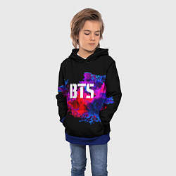 Толстовка-худи детская BTS: Colors Explode, цвет: 3D-синий — фото 2