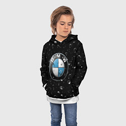 Толстовка-худи детская BMW под Дождём, цвет: 3D-белый — фото 2