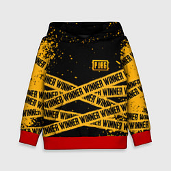 Толстовка-худи детская PUBG: Only Winner, цвет: 3D-красный