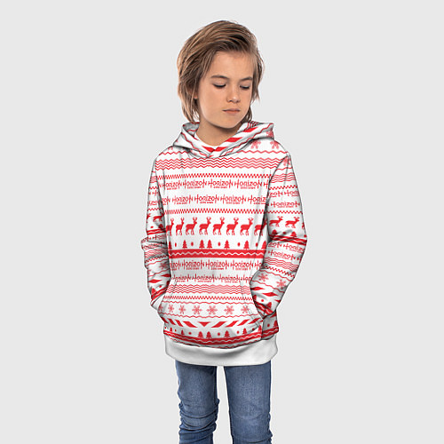 Детская толстовка Horizon Zero Dawn: New Year / 3D-Белый – фото 3