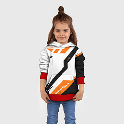 Толстовка-худи детская CS:GO Asiimov Light, цвет: 3D-красный — фото 2