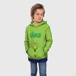 Толстовка-худи детская The Grinch, цвет: 3D-синий — фото 2