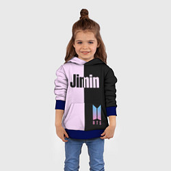 Толстовка-худи детская BTS Jimin, цвет: 3D-синий — фото 2