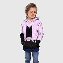 Толстовка-худи детская Bangtan Boys, цвет: 3D-синий — фото 2