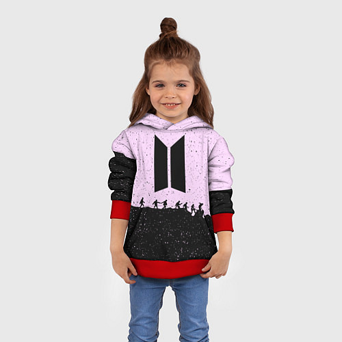 Детская толстовка Bangtan Boys / 3D-Красный – фото 4