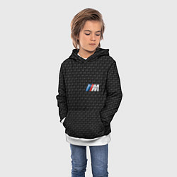 Толстовка-худи детская BMW, цвет: 3D-белый — фото 2