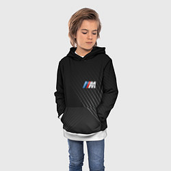 Толстовка-худи детская BMW, цвет: 3D-белый — фото 2