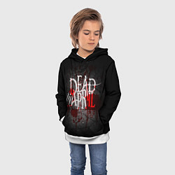 Толстовка-худи детская Dead by April, цвет: 3D-белый — фото 2