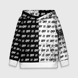 Толстовка-худи детская Off-White: Black & White, цвет: 3D-белый