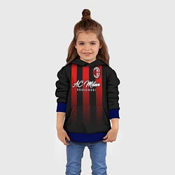 Толстовка-худи детская AC Milan, цвет: 3D-синий — фото 2