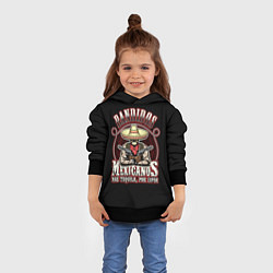 Толстовка-худи детская Bandidos, цвет: 3D-черный — фото 2