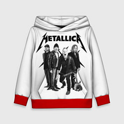 Толстовка-худи детская Metallica, цвет: 3D-красный