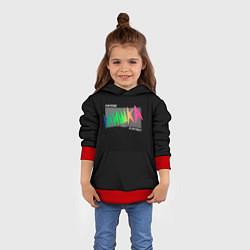 Толстовка-худи детская Mishka NYC x Tessa Violet, цвет: 3D-красный — фото 2