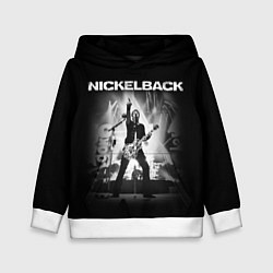 Толстовка-худи детская Nickelback Rock цвета 3D-белый — фото 1