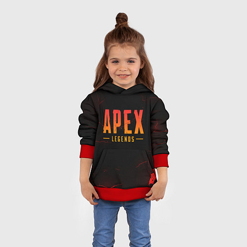 Детская толстовка Apex Legends: Dark Game / 3D-Красный – фото 4
