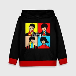 Толстовка-худи детская The Beatles: Pop Art, цвет: 3D-красный